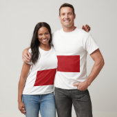Tomato Red Noise Rectangle T-shirt –  (Unisex)