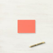 Tomato Red Solid Color Post-it® Notes (Op bureau)