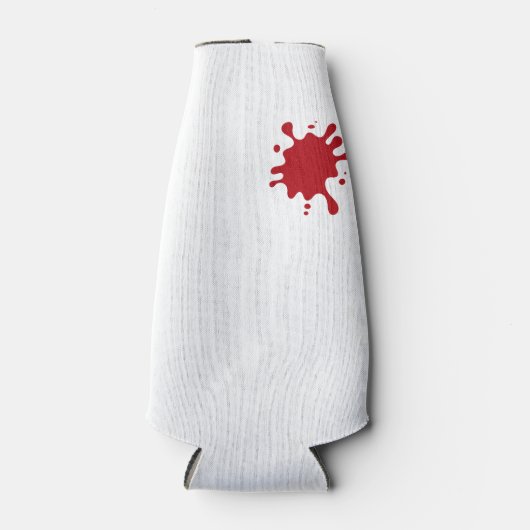 Tomato Red Splash 12-oz Bottle Cooler – Customize (Voorkant)