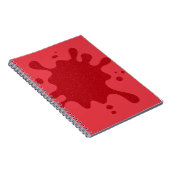 Tomato Red Splash Custom Spiral Photo Carnet (Côté Droit)