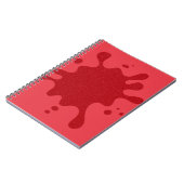 Tomato Red Splash Custom Spiral Photo Carnet (Côté gauche)