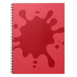 Tomato Red Splash Custom Spiral Photo Notitieboek