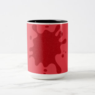 Tomato Red Splash Custom Two-Tone Mok