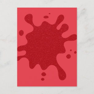Tomato Red Splash Holiday Briefkaart