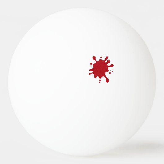 Tomato Red Splash Ping-Pong Ball – Customizable (Voorkant)