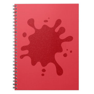 Tomato Red Splat Spiral Photo Notitieboek – Aanpas