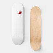 Tomato Red Splatter Custom Skateboard (Voorkant)