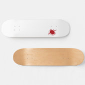 Tomato Red Splatter Custom Skateboard (Horizontaal)