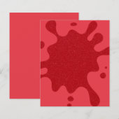 Tomato Red Splatter Paper Sheet (Voorkant / Achterkant)
