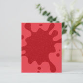 Tomato Red Splatter Paper Sheet (Staand voorkant)