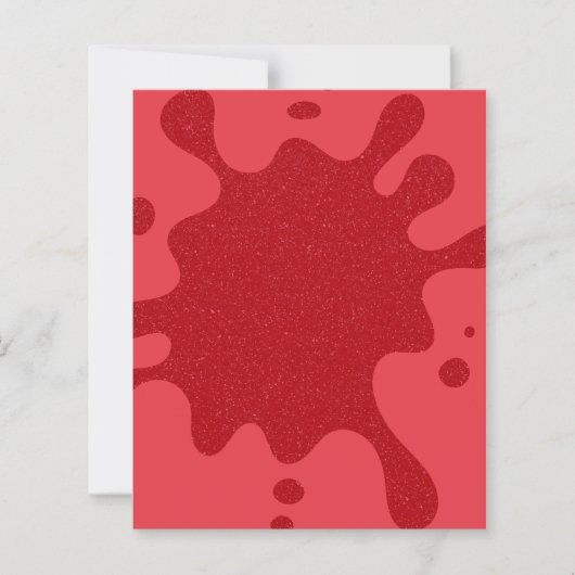 Tomato Red Splatter Paper Sheet (Voorkant)