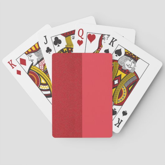 Tomato Red Split Personnalisé Cartes de Jeu (dos)