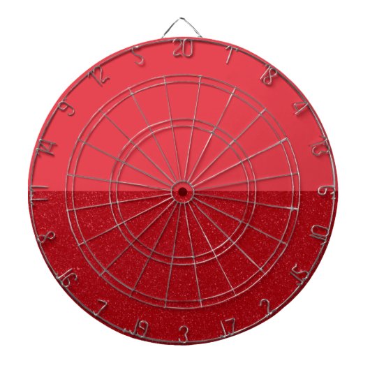 Tomato Red Split Textured Dartboard – Customizable Dartbord (Voorkant)