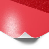 Tomato Red Textured Contrast Poster – Customizable (Hoek)