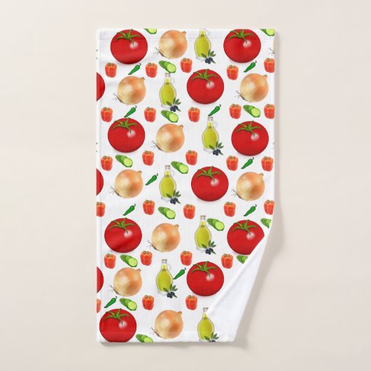 Tomato Salad Bathroom Towel sets Bad Handdoek (Handdoek)