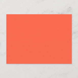 Tomato Salmon Oranje Solid Trend Color Achtergrond Briefkaart