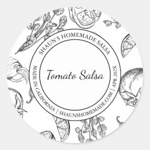 Tomato Salsa Schets Modern label