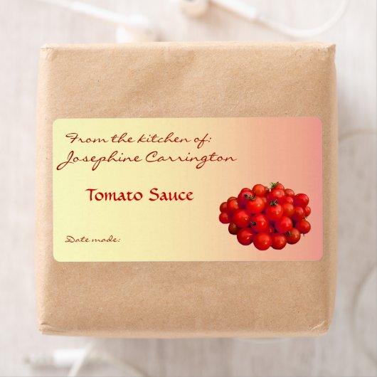 Tomato Sauce Canning Labels (Insitu)