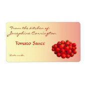 Tomato Sauce Canning Labels (Voorkant)