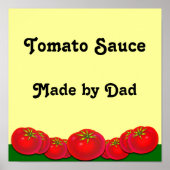 Tomato Sauce Custom Label Art afdrukken Poster (Voorkant)