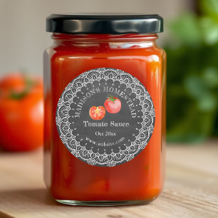 Tomato Sauce   Land Oostenrijk Ronde Sticker