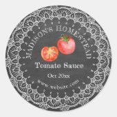 Tomato Sauce | Land Oostenrijk Ronde Sticker (Voorkant)