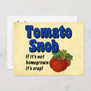 Tomato Snob Custom Recipcard Briefkaart