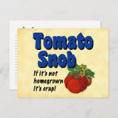 Tomato Snob Custom Recipcard Briefkaart (Voorkant / Achterkant)