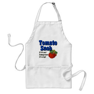 Tomato Snob Funny Cooking Gezegde Schort