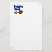 Tomato Snob Funny Gardener papeterie (Devant / Derrière)