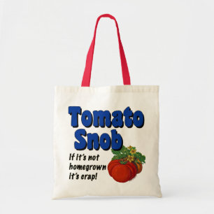Tomato Snob Funny Gezegde Canvas tas