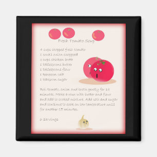 Tomato Soup Recipe Magnet Magneet