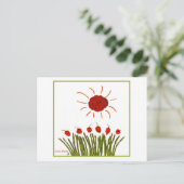 Tomato Sun Briefkaart (Staand voorkant)