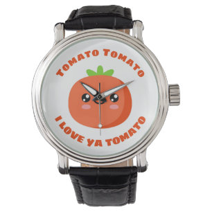 Tomato Tomato Ik hou van je tomato Horloge