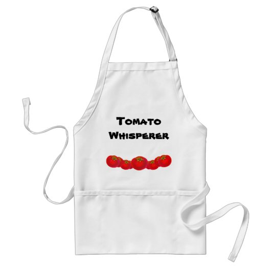 Tomato Whisperer Custom Gardener Slogan Schort (Voorkant)