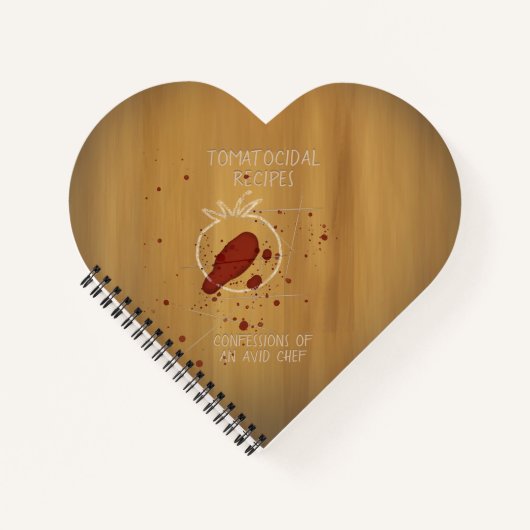 Tomatocide Chalk schetst bloedspattercriminaliteit Notitieboek (Voorkant)