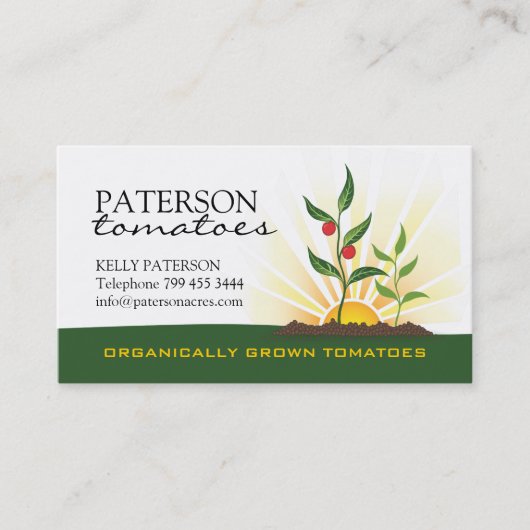 Tomatoe Farmer Visitekaartje (Voorkant)