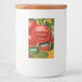 TOMATOES KITCHEN PRESERVES, KANNINGS, TOMATO SAUCE VOEDSELCONTAINER ETIKET (Voorkant)