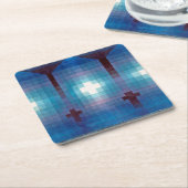 Tomb in Drie, Klee Vierkante Kartonnen Onderzetter (Schuin)