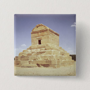 Tomb of Cyrus de Grote Vierkante Button 5,1 Cm
