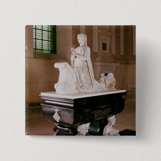 Tomb of Diane de Poitiers Vierkante Button 5,1 Cm (Voorkant)