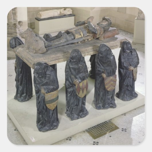 Tomb of Philippe Pot Vierkante Sticker (Voorkant)