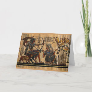 Tomb Painting op Papyrus Kaart