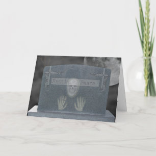 Tomb Stone Invitation Kaart