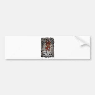 Tomb Stone Scary King Bumpersticker