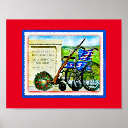 "Tomb van de onbekende soldaat" Poster (Voorkant)