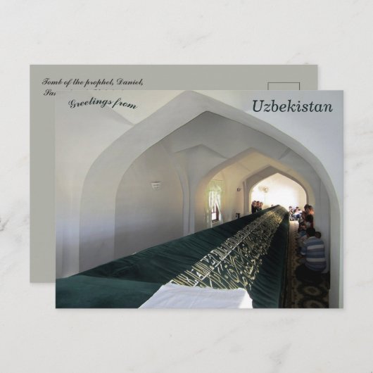 Tomb van de profeet Daniel Samarkand Oezbekistan Briefkaart (Voorkant / Achterkant)