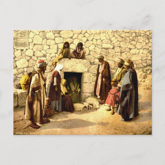 Tomb van Lazarus Bethany Israel 1890 Briefkaart (Voorkant)