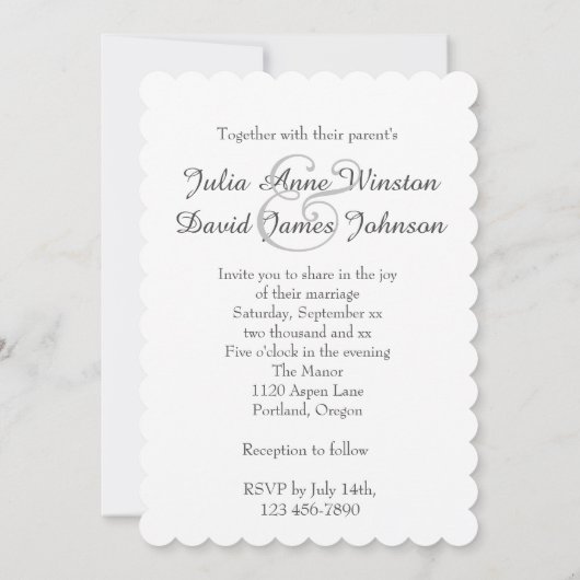 Tombe Aspen Trees Custom Wedding Invitation (Dos)