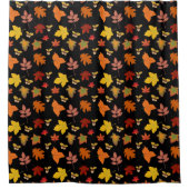 TOMBE FEUILLES Douche Rideau (Devant)